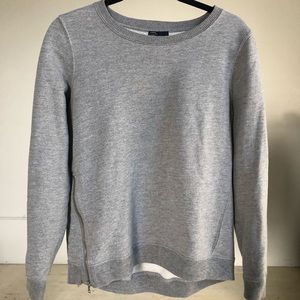 Gap grey side zip sweater